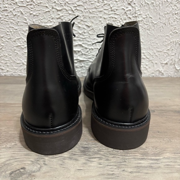 VINTAGE Men\'s Biltrite Steel Toe EH Chukka Work Leather Black Ankle Boots Sz 8.5
